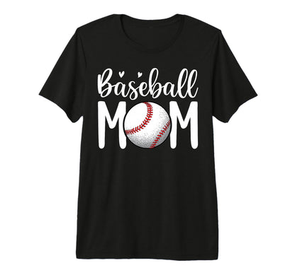 Baseball Mom Baseball Lover Mothers T-Shirt - Minimalist Print Men Women - T-Shirt, Sweatshirt, Hoodie