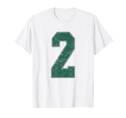 Number 2 Numbered Uniform Sports T-Shirt - Casual Everyday Wear for Adults - T-Shirt, Sweatshirt, Hoodie