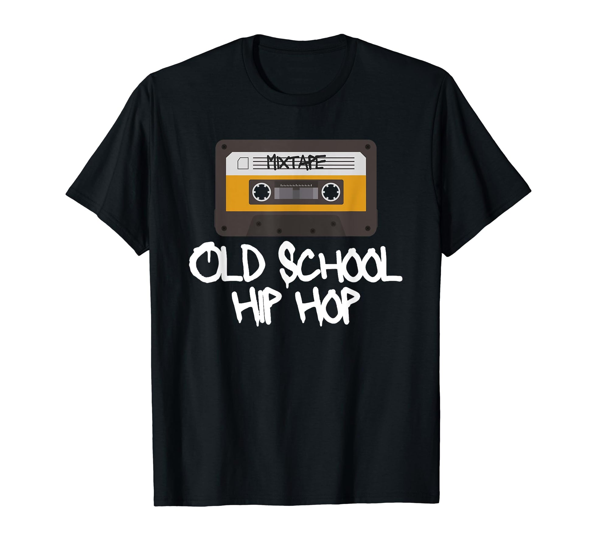 Old School Hip Hop Mixtape Cassette T-Shirt - Aesthetic Graphic for Adults - T-Shirt, Sweatshirt, Hoodie