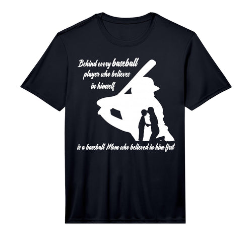 Mothers Day Behind Every Baseball T-Shirt - Custom Art Print Men Women - T-Shirt, Sweatshirt, Hoodie