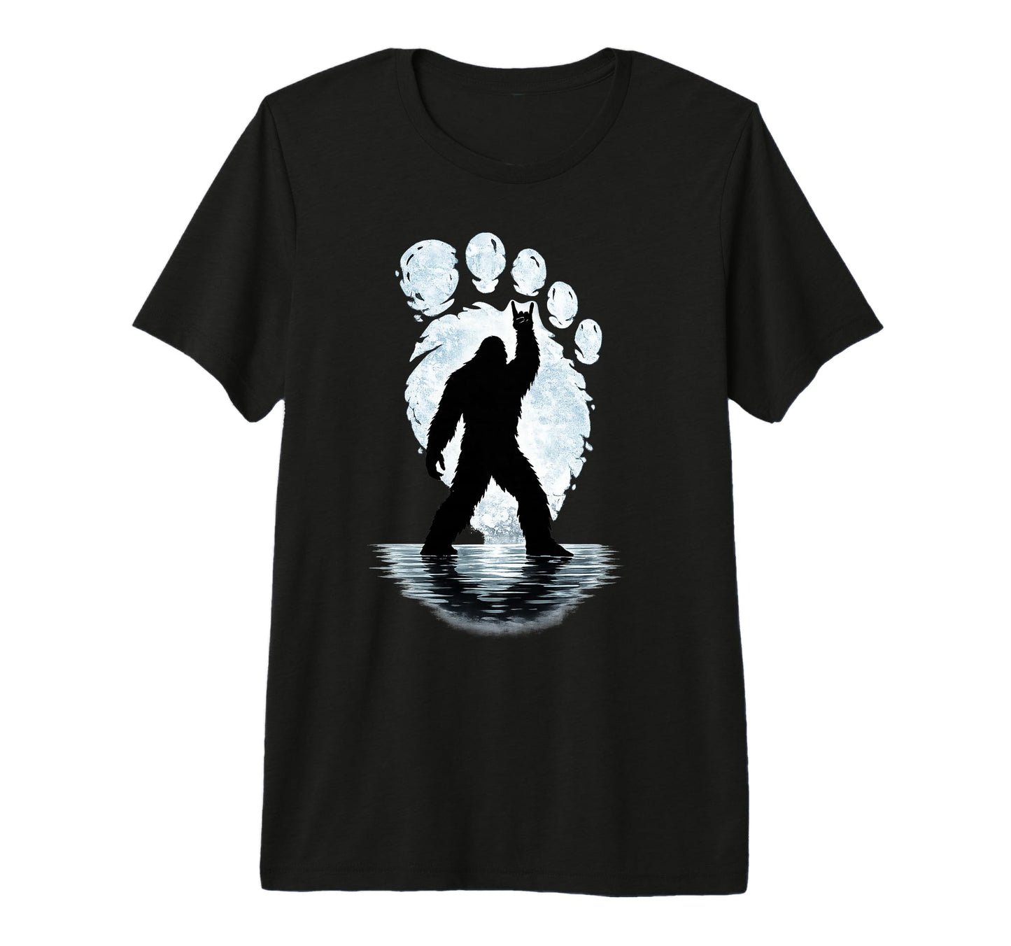 Bigfoot Footprint Rock Sasquatch Yeti T-Shirt - Novelty Apparel for Adults - T-Shirt, Sweatshirt, Hoodie