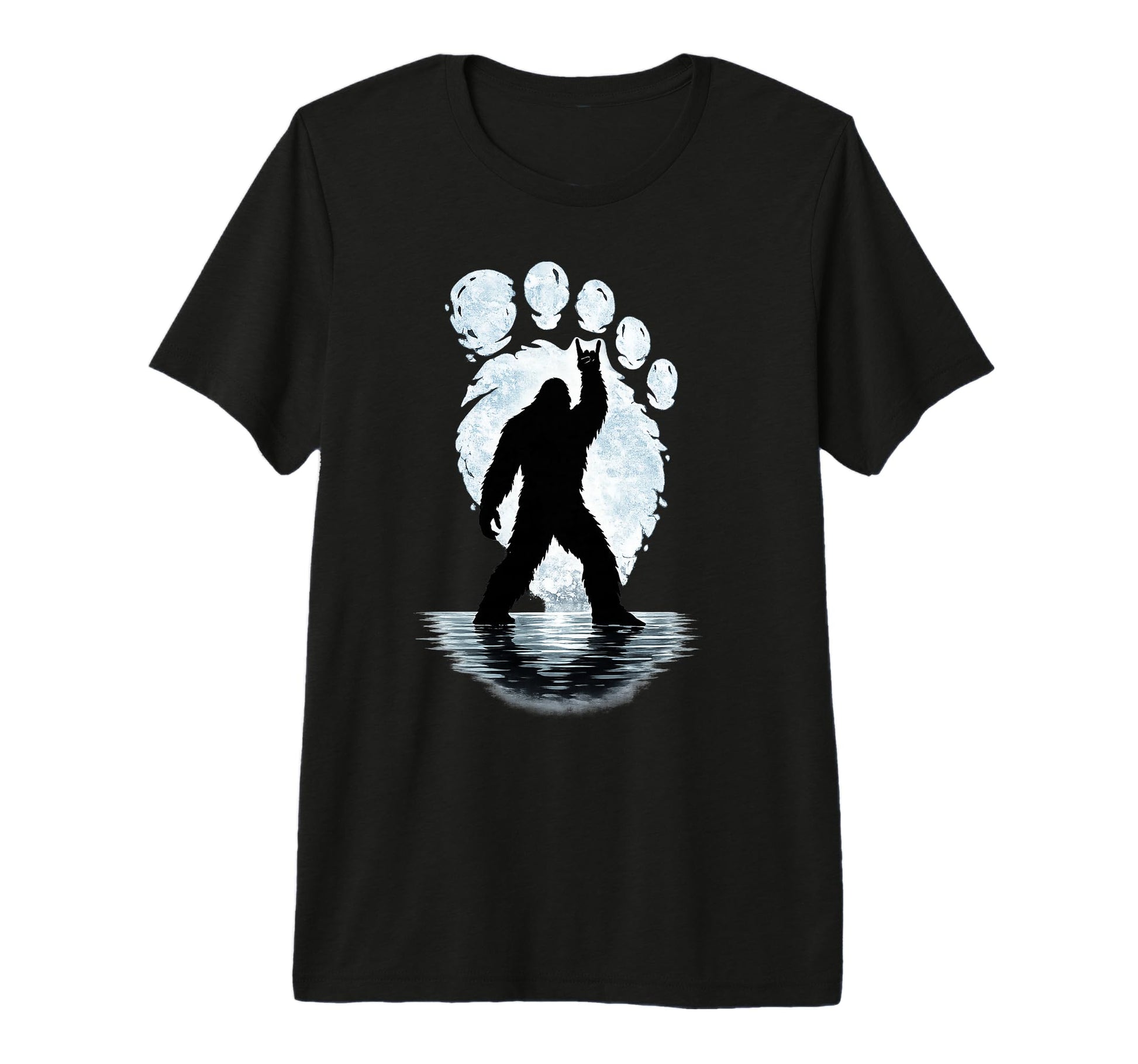 Bigfoot Footprint Rock Sasquatch Yeti T-Shirt - Novelty Apparel for Adults - T-Shirt, Sweatshirt, Hoodie