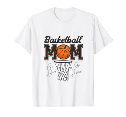 Basketball Mom Love Heart Basketball T-Shirt - Trendy Graphic Men Women - T-Shirt, Sweatshirt, Hoodie