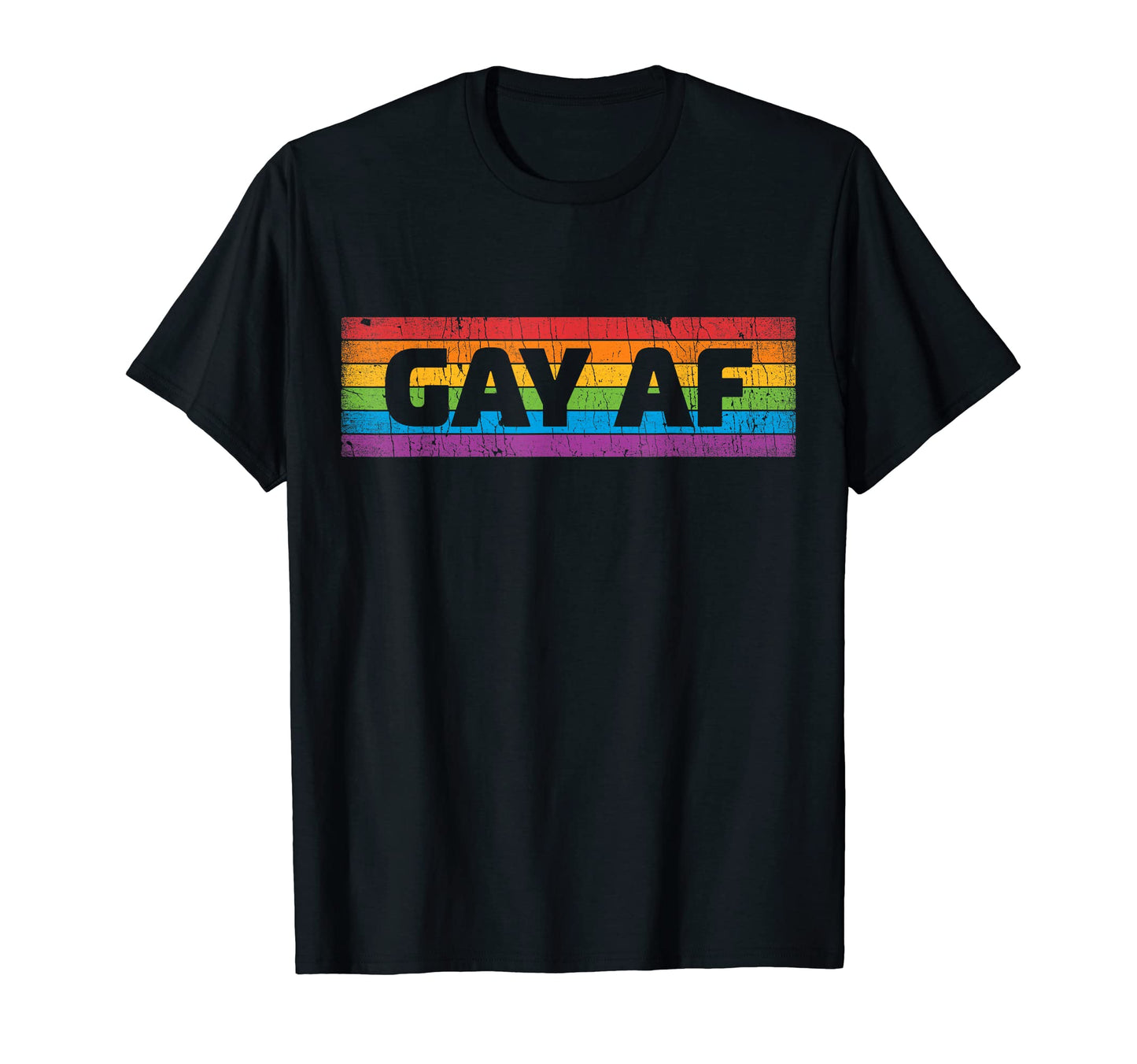 Lgbtq Gay Af Pride Lgbt Ally Rainbow T-Shirt - Aesthetic Graphic Unisex - T-Shirt, Sweatshirt, Hoodie