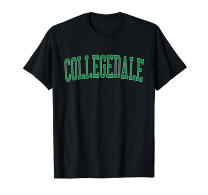 Collegedale Tn Distressed Green Varsity T-Shirt - Graphic Print Men Women - T-Shirt, Sweatshirt, Hoodie