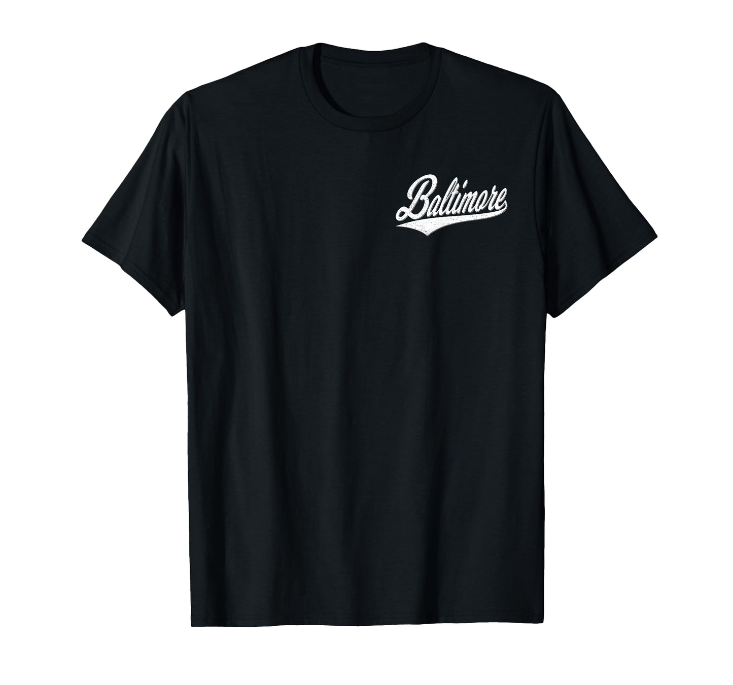 Baltimore Maryland Varsity Script T-Shirt - Minimalist Print for Adults - T-Shirt, Sweatshirt, Hoodie