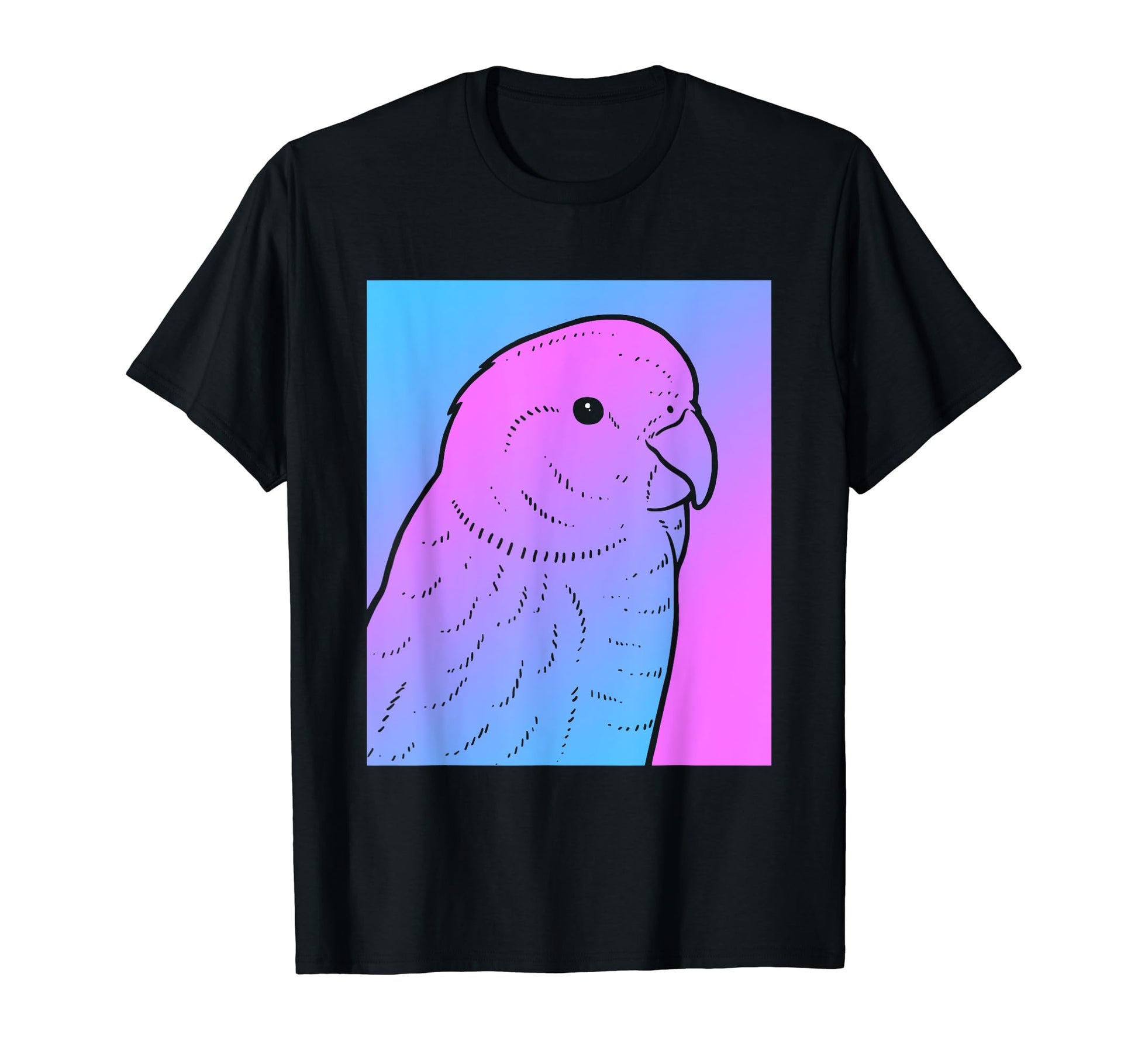 Vaporwave Parakeet Aesthetic Pastel T-Shirt - Aesthetic Graphic Unisex - T-Shirt, Sweatshirt, Hoodie