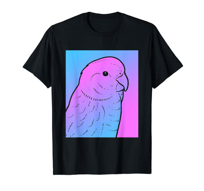 Vaporwave Parakeet Aesthetic Pastel T-Shirt - Aesthetic Graphic Unisex - T-Shirt, Sweatshirt, Hoodie
