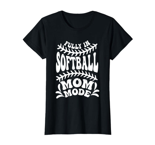 Softball Mom Mothers Day Baseball T-Shirt - Aesthetic Graphic for Adults - T-Shirt, Sweatshirt, Hoodie