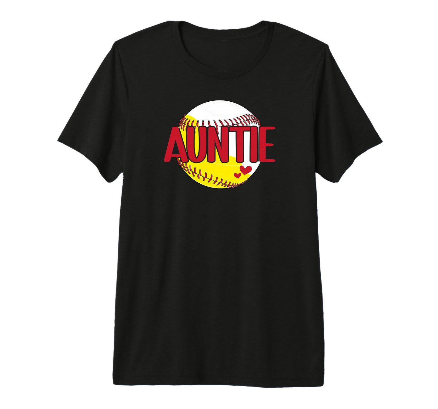 Baseball Softball Auntie Proud T-Shirt - Custom Art Print for Adults - T-Shirt, Sweatshirt, Hoodie