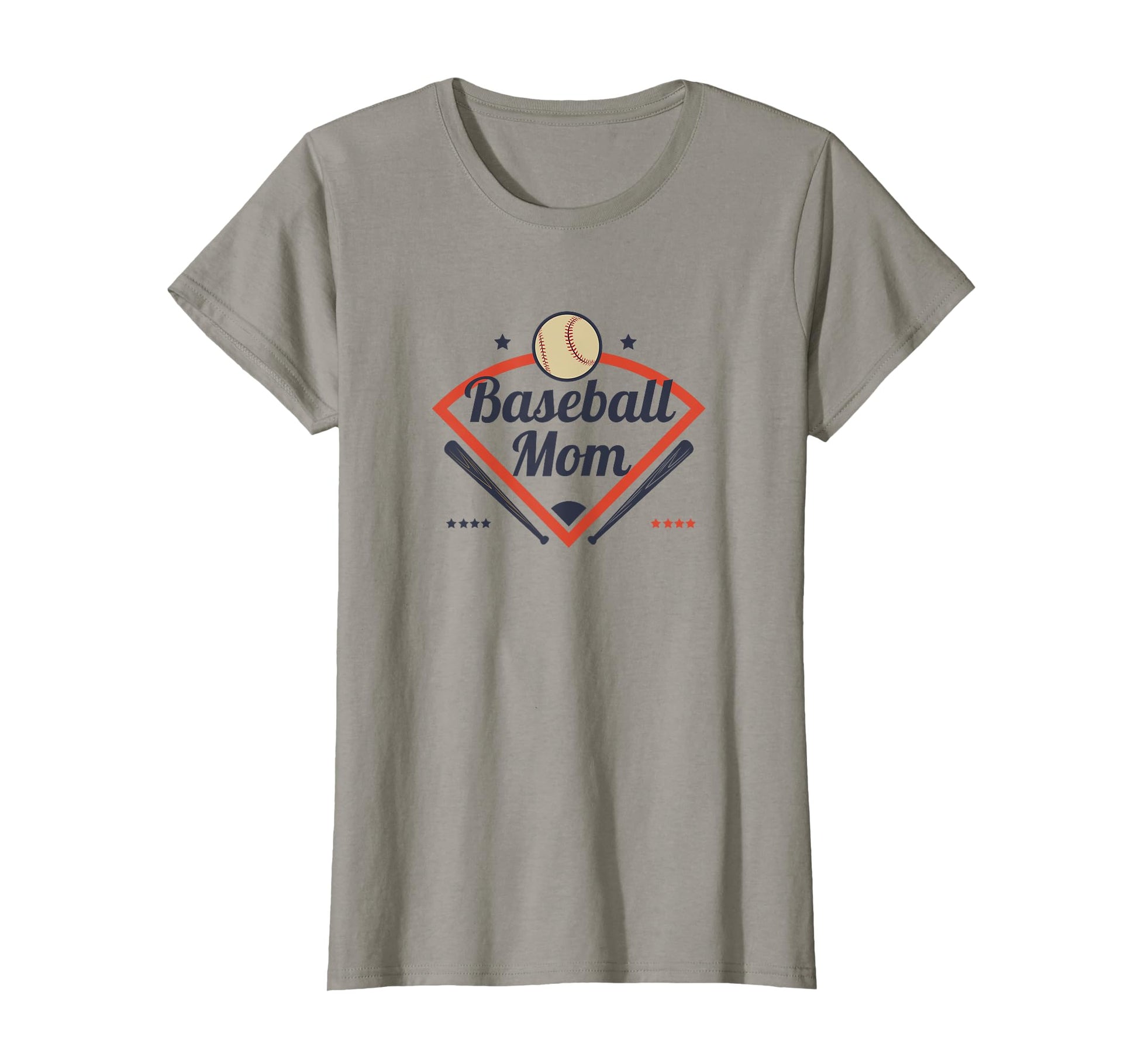 Baseball Mom Game Day Diamond T-Shirt - Custom Art Print for Adults - T-Shirt, Sweatshirt, Hoodie