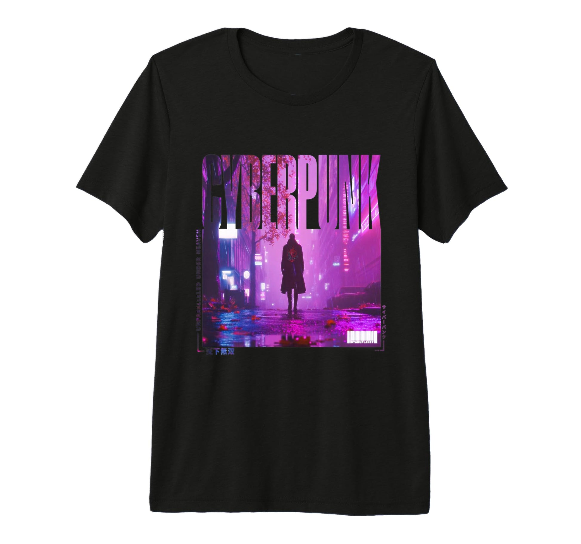 Walking Japanese Cyberpunk Vaporwave T-Shirt - Minimalist Print Unisex - T-Shirt, Sweatshirt, Hoodie