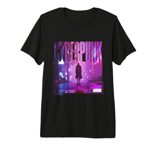 Walking Japanese Cyberpunk Vaporwave T-Shirt - Minimalist Print Unisex - T-Shirt, Sweatshirt, Hoodie