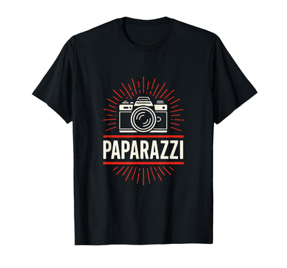 Paparazzi Camera Photography Art T-Shirt - Aesthetic Graphic Men Women - T-Shirt, Sweatshirt, Hoodie
