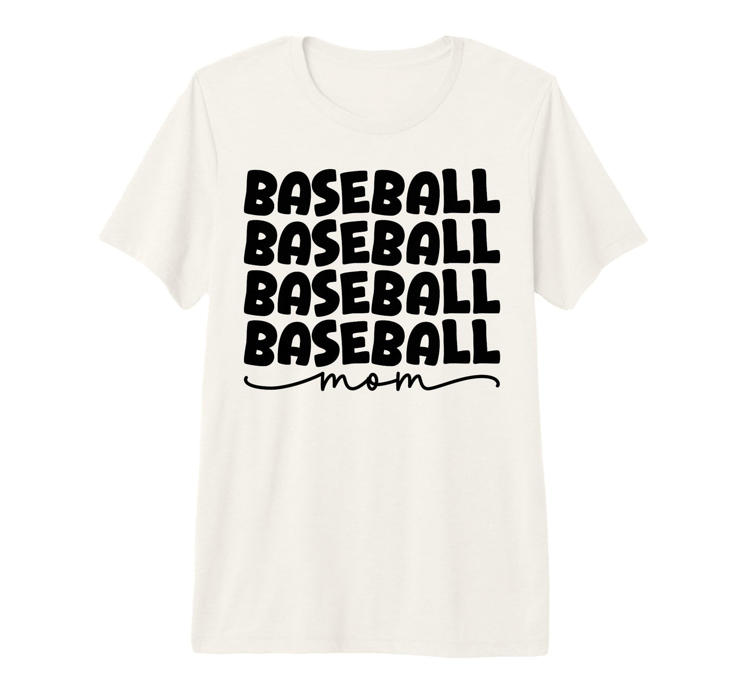 Baseball Mom Game Day Tri Blend T-Shirt - Fun Novelty Design Men Women - T-Shirt, Sweatshirt, Hoodie