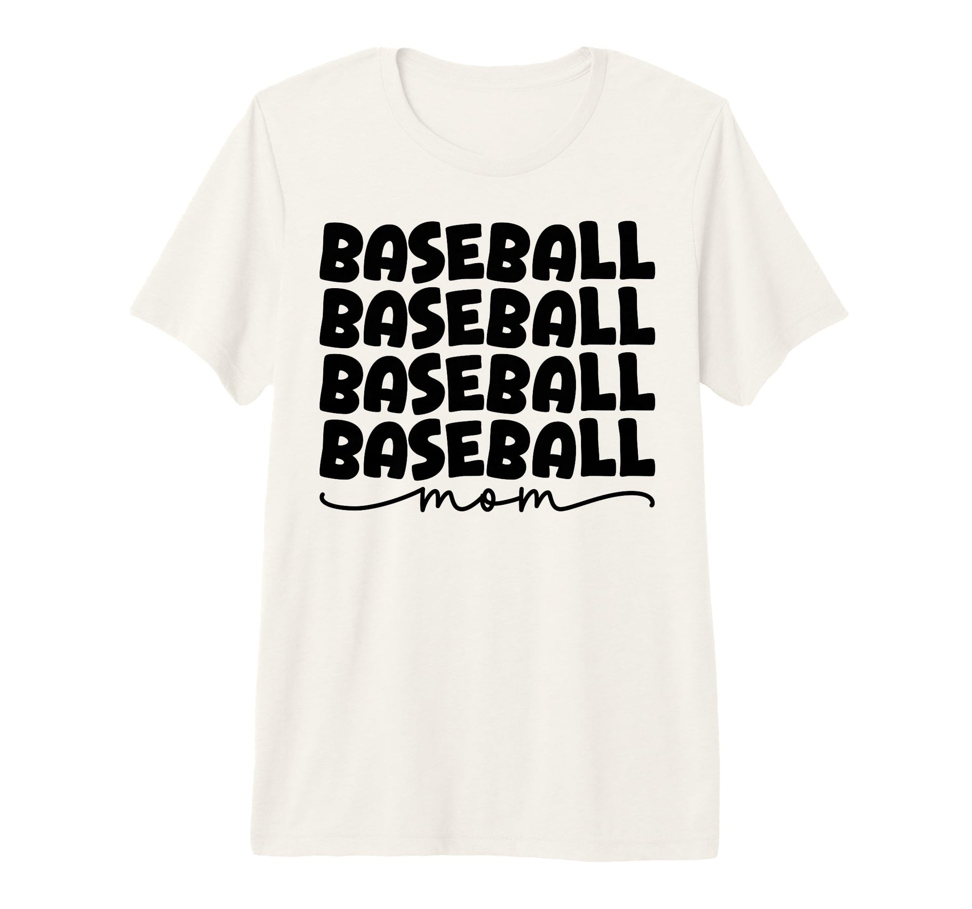 Baseball Mom Game Day Tri Blend T-Shirt - Fun Novelty Design Men Women - T-Shirt, Sweatshirt, Hoodie