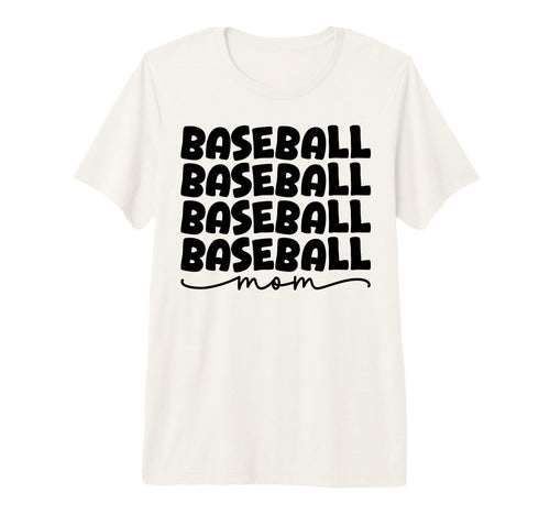 Baseball Mom Game Day Tri Blend T-Shirt - Fun Novelty Design Men Women - T-Shirt, Sweatshirt, Hoodie