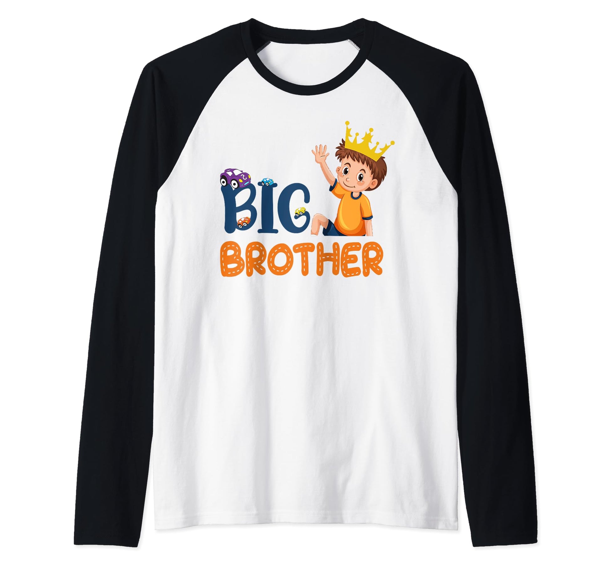 Big Brother Crown Bro Sibling Gift Cars Sweatshirt - Novelty Apparel Unisex - T-Shirt, Sweatshirt, Hoodie