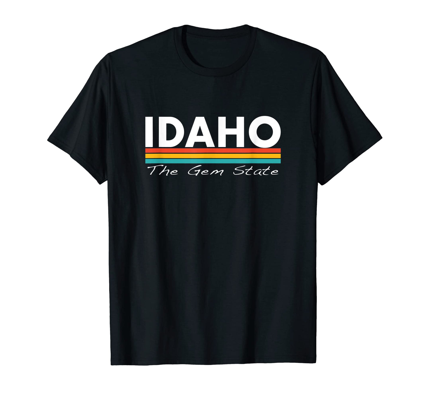 Idaho Gem State Stripes T-Shirt - Minimalist Print Men Women - T-Shirt, Sweatshirt, Hoodie