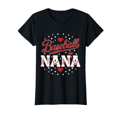 Baseball Nana Baseball Player Grandma T-Shirt - Minimalist Print Unisex - T-Shirt, Sweatshirt, Hoodie