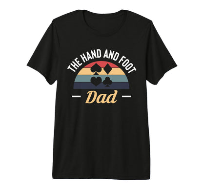 Mens Hand And Foot Dad Card Game T-Shirt - Minimalist Print Men Women - T-Shirt, Sweatshirt, Hoodie