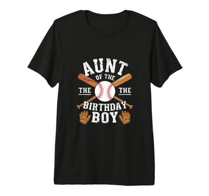 Aunt Baseball Birthday Family Baller T-Shirt - Trendy Graphic Unisex - T-Shirt, Sweatshirt, Hoodie