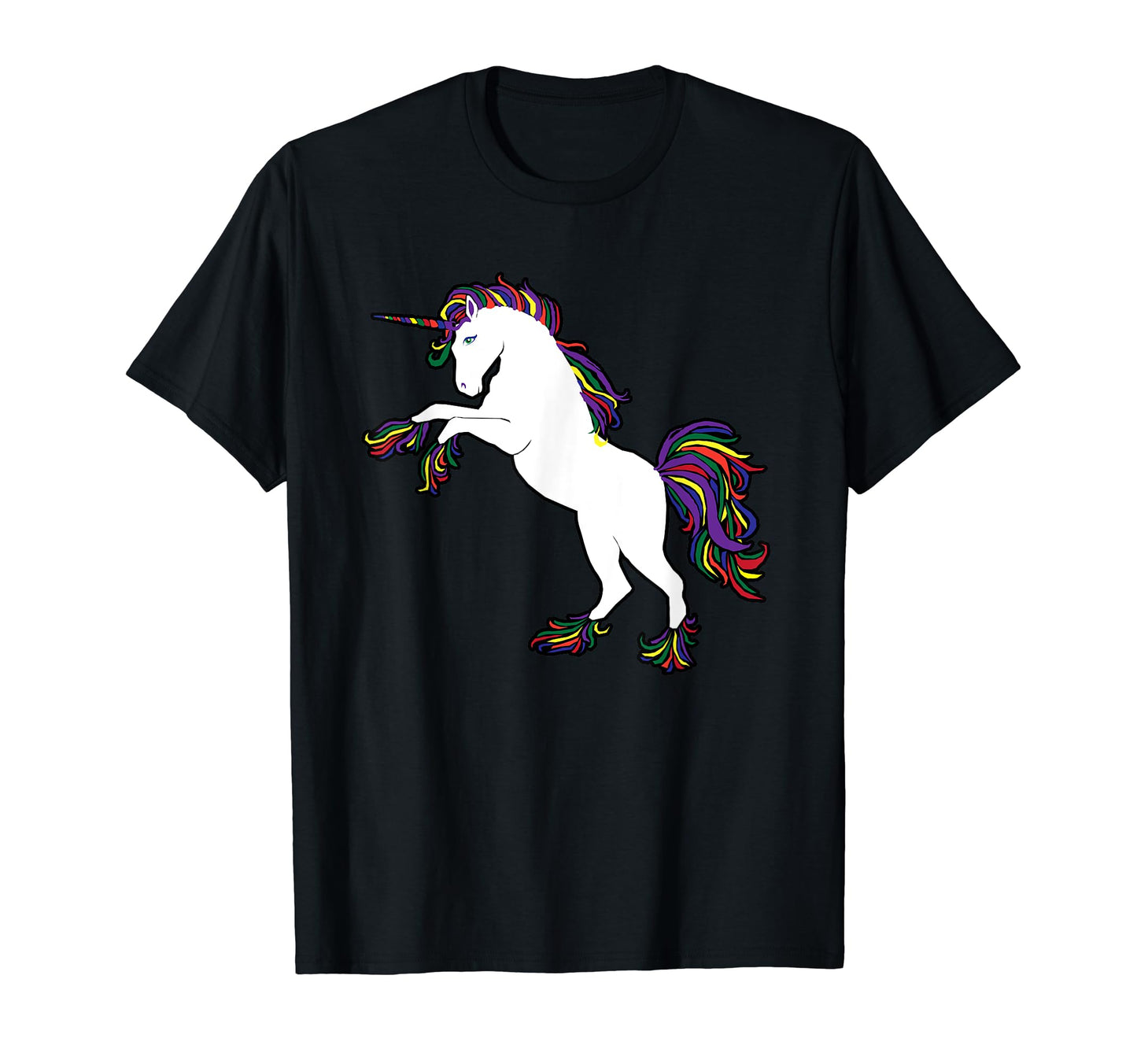 Rainbow Unicorn 80S Unicorns Rainbow T-Shirt - Streetwear Style Men Women - T-Shirt, Sweatshirt, Hoodie