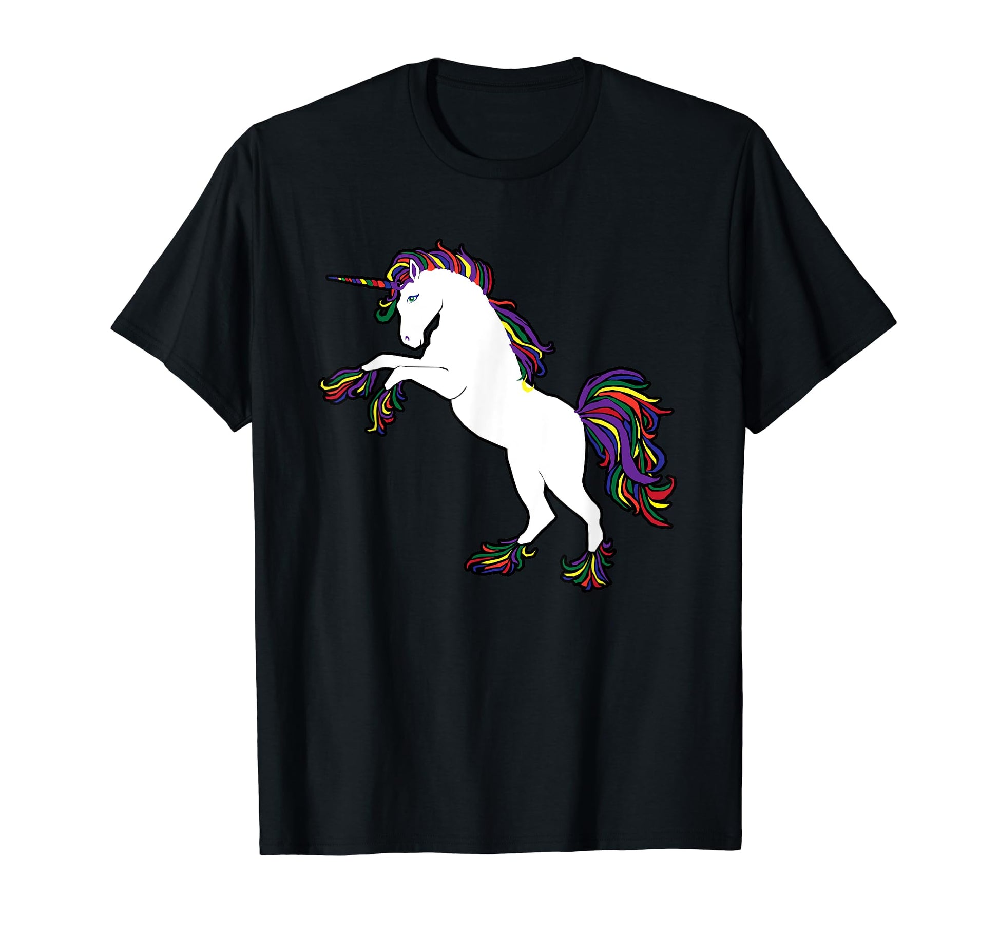 Rainbow Unicorn 80S Unicorns Rainbow T-Shirt - Streetwear Style Men Women - T-Shirt, Sweatshirt, Hoodie