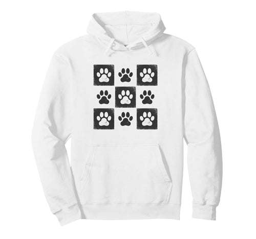 Pet Cat Paw Checkered Cat Boho Animal Lover Hoodie - Graphic Print Unisex - T-Shirt, Sweatshirt, Hoodie
