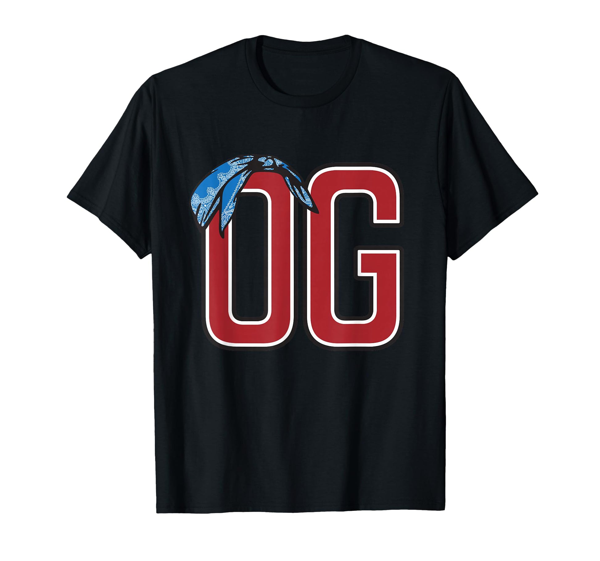 Og Original Gangster Bandanas Up Old T-Shirt - Fun Novelty Design Unisex - T-Shirt, Sweatshirt, Hoodie