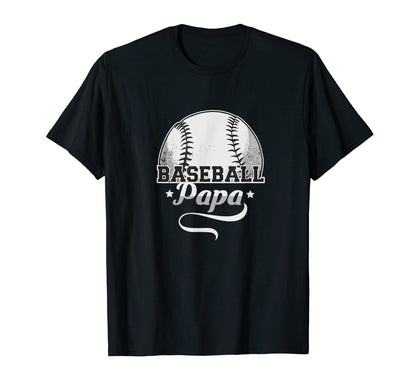 Baseball Papa Gift Ballers T-Shirt - Custom Art Print for Adults - T-Shirt, Sweatshirt, Hoodie