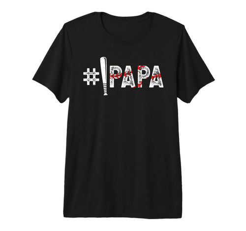 Mens 1 Papa Baseball Papa Baseball Player T-Shirt - Unique Graphic Unisex - T-Shirt, Sweatshirt, Hoodie