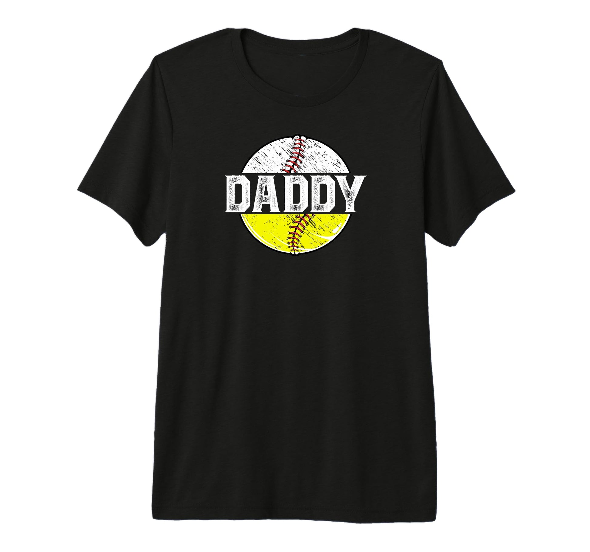 Mens Daddy Softball Baseball Dad T-Shirt - Unique Graphic for Adults - T-Shirt, Sweatshirt, Hoodie