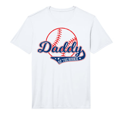 Mens Funny Baseball Daddy Rookie T-Shirt - Novelty Apparel Men Women - T-Shirt, Sweatshirt, Hoodie