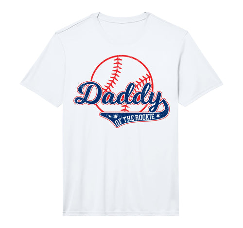 Mens Funny Baseball Daddy Rookie T-Shirt - Novelty Apparel Men Women - T-Shirt, Sweatshirt, Hoodie