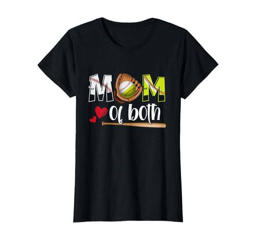 Mom Both Baseball Softball Mama T-Shirt - Streetwear Style for Adults - T-Shirt, Sweatshirt, Hoodie