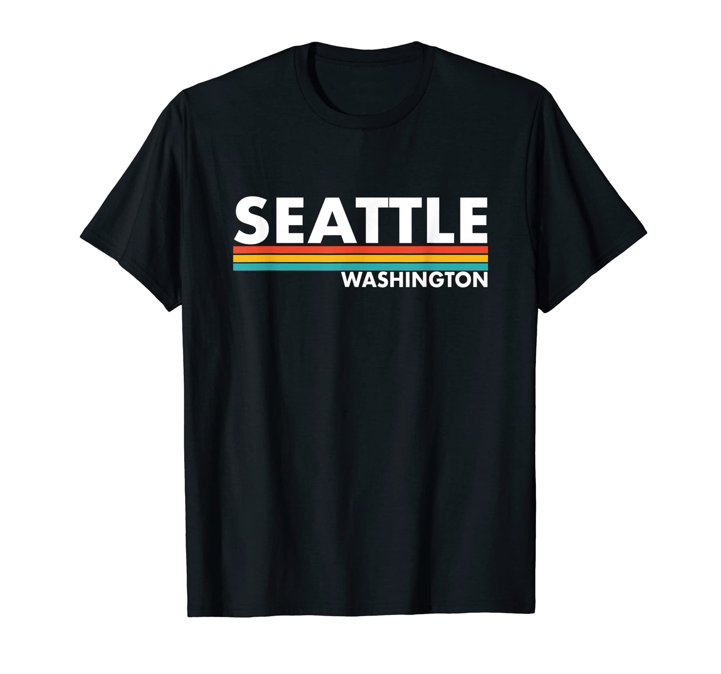 Seattle Washington Stripes T-Shirt - Casual Everyday Wear Men Women - T-Shirt, Sweatshirt, Hoodie