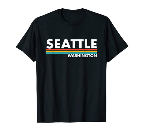 Seattle Washington Stripes T-Shirt - Casual Everyday Wear Men Women - T-Shirt, Sweatshirt, Hoodie