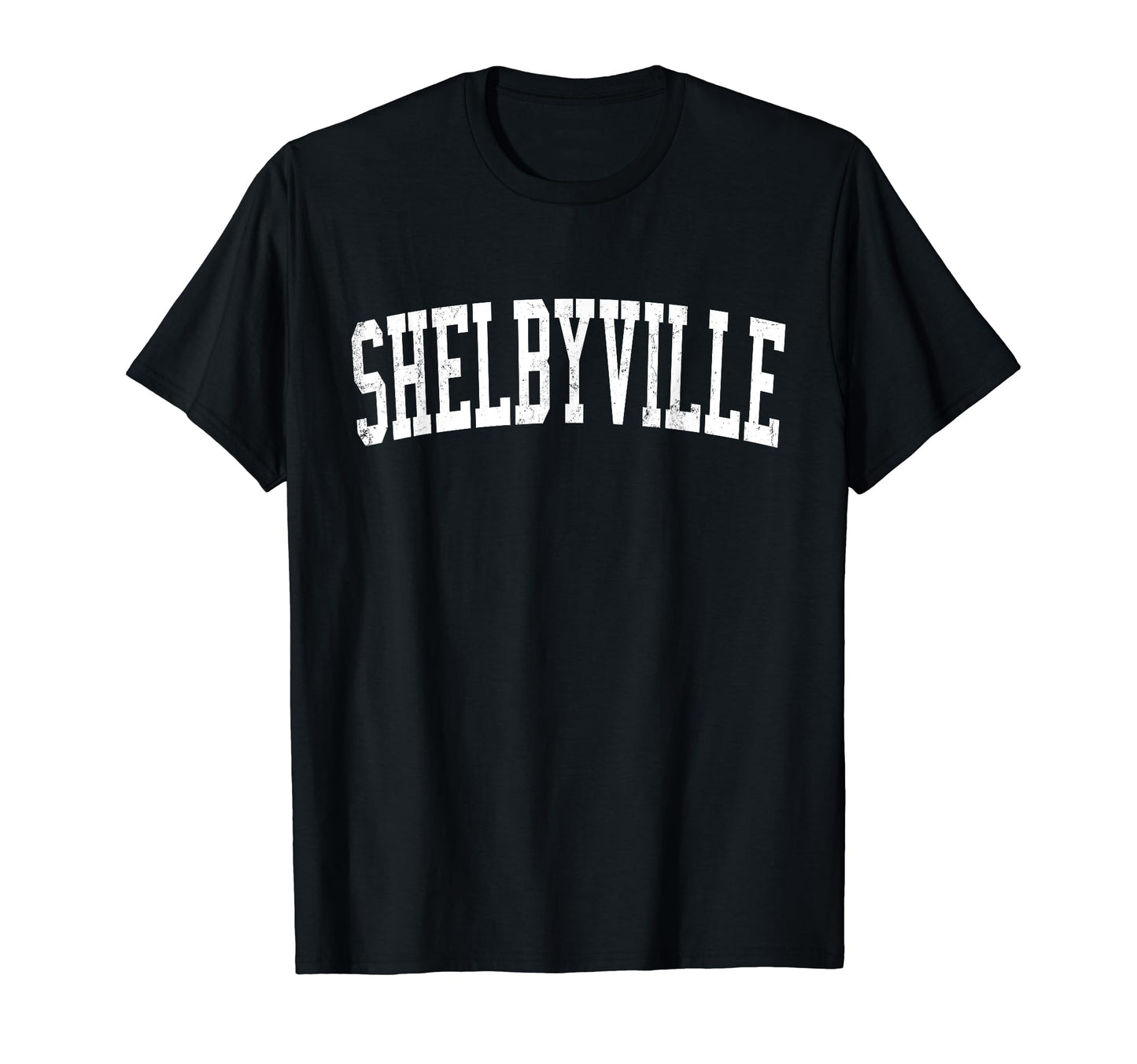 Shelbyville Ky Distressed White T-Shirt - Custom Art Print Men Women - T-Shirt, Sweatshirt, Hoodie