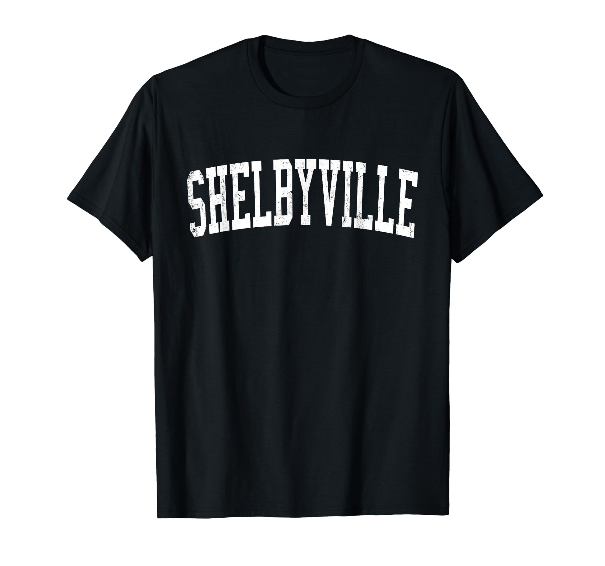 Shelbyville Ky Distressed White T-Shirt - Custom Art Print Men Women - T-Shirt, Sweatshirt, Hoodie