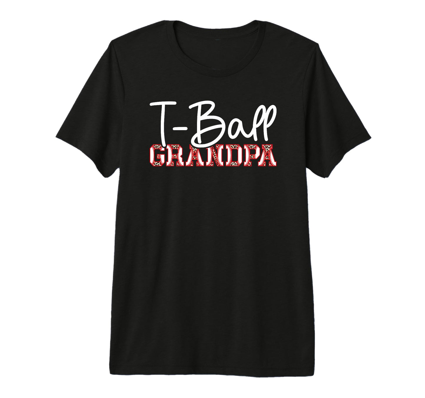 Mens T Ball Grandpa Leopard Baseball T T-Shirt - Trendy Graphic Men Women - T-Shirt, Sweatshirt, Hoodie