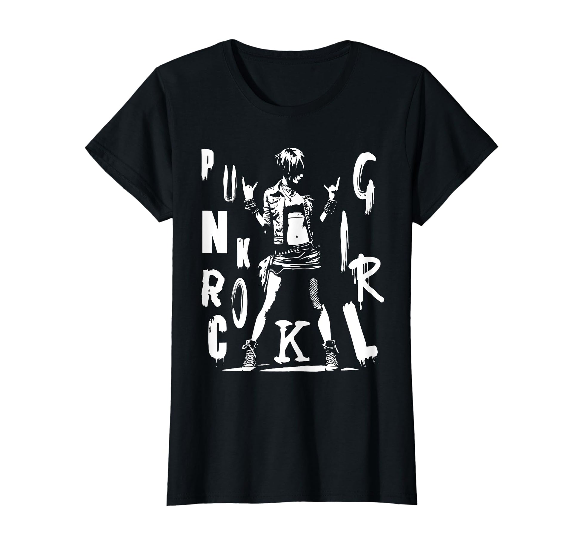 Hand Horns Punk Rock 90S Grunge T-Shirt - Custom Art Print Men Women - T-Shirt, Sweatshirt, Hoodie