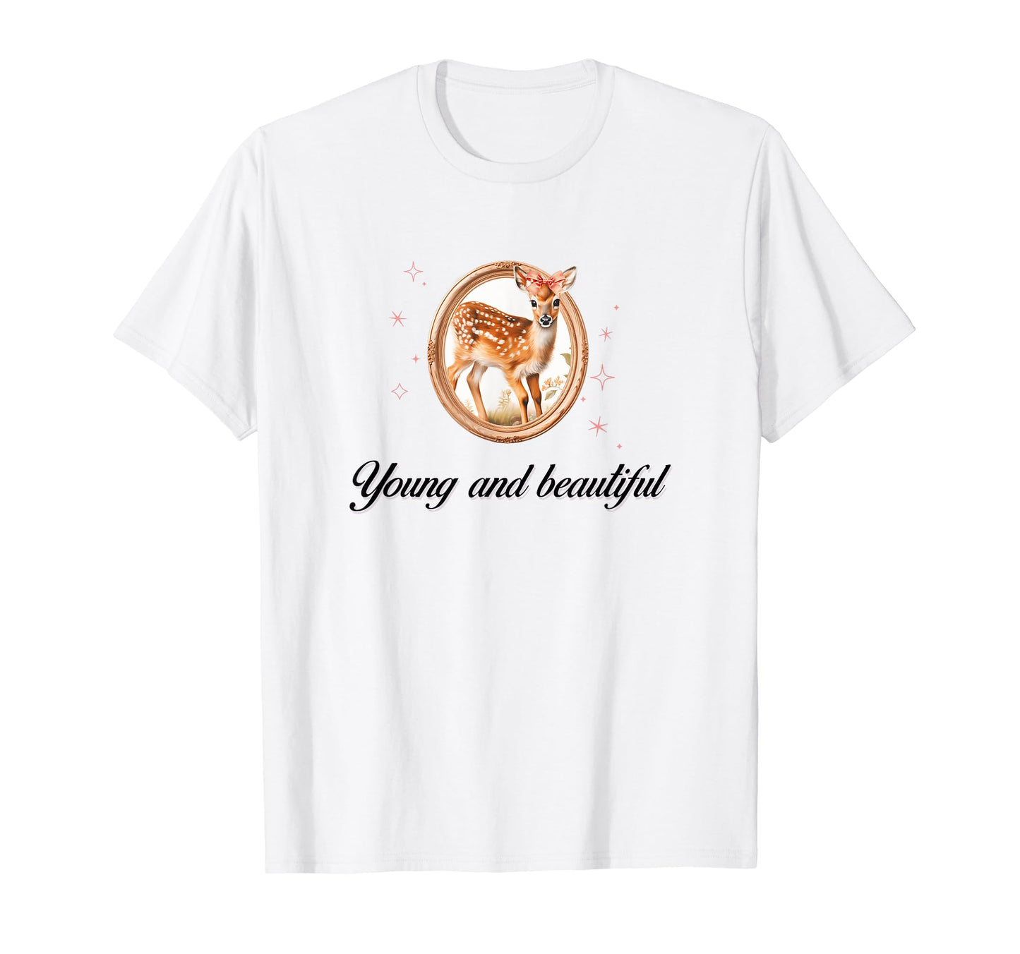 So Real Deer Coquette Girlcore Y2K T-Shirt - Custom Art Print Men Women - T-Shirt, Sweatshirt, Hoodie