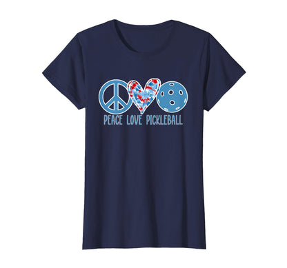 Pickleball Tie Dye Heart Peace Love T-Shirt - Graphic Print for Adults - T-Shirt, Sweatshirt, Hoodie