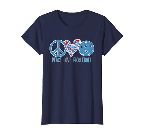 Pickleball Tie Dye Heart Peace Love T-Shirt - Graphic Print for Adults - T-Shirt, Sweatshirt, Hoodie