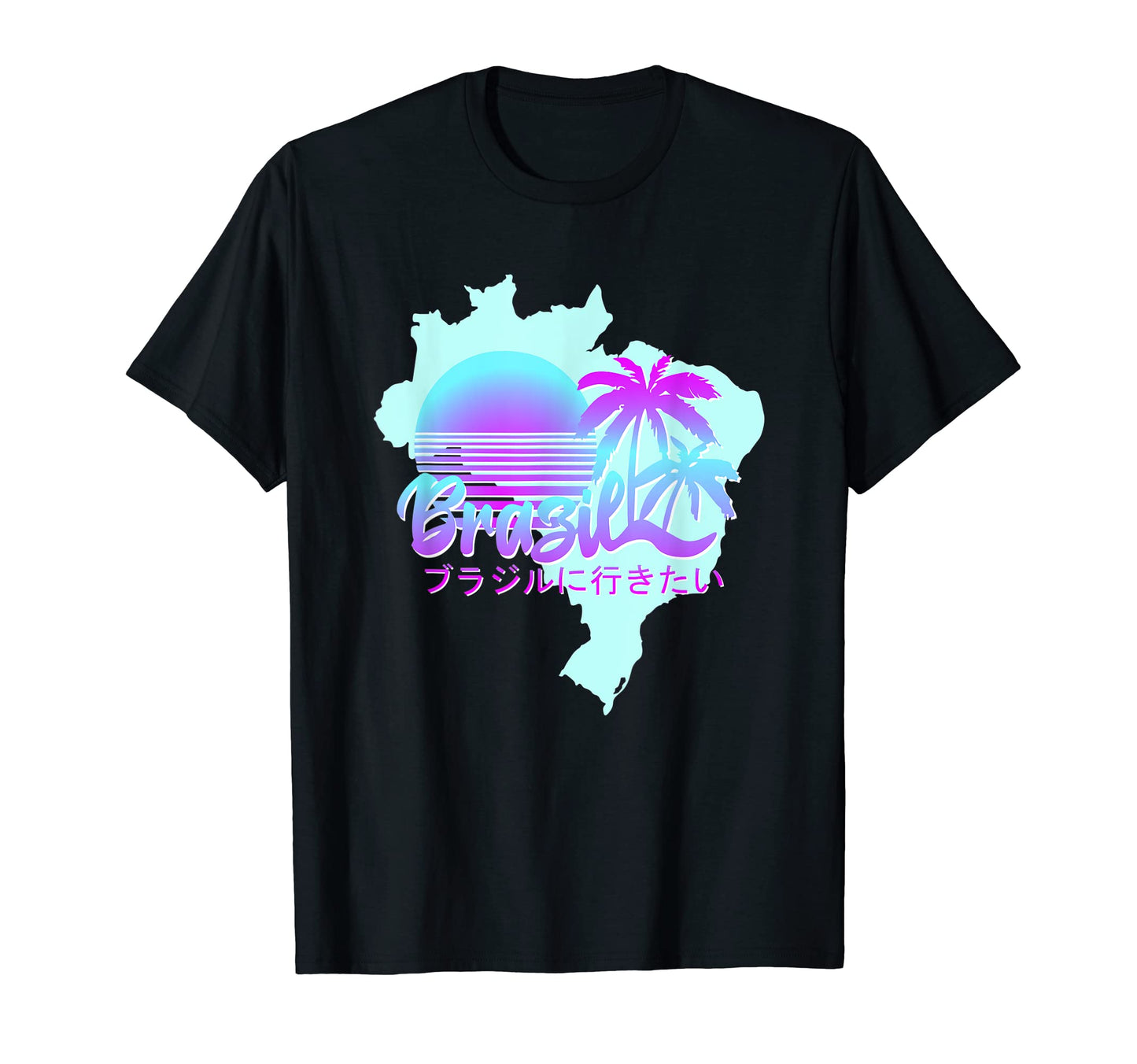 Aesthetic Brazil Vaporwave Brazilian T-Shirt - Fun Novelty Design Unisex - T-Shirt, Sweatshirt, Hoodie