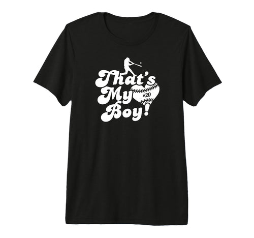 Custom Thats My 20 Jersey Baseball Mom T-Shirt - Unique Graphic Unisex - T-Shirt, Sweatshirt, Hoodie