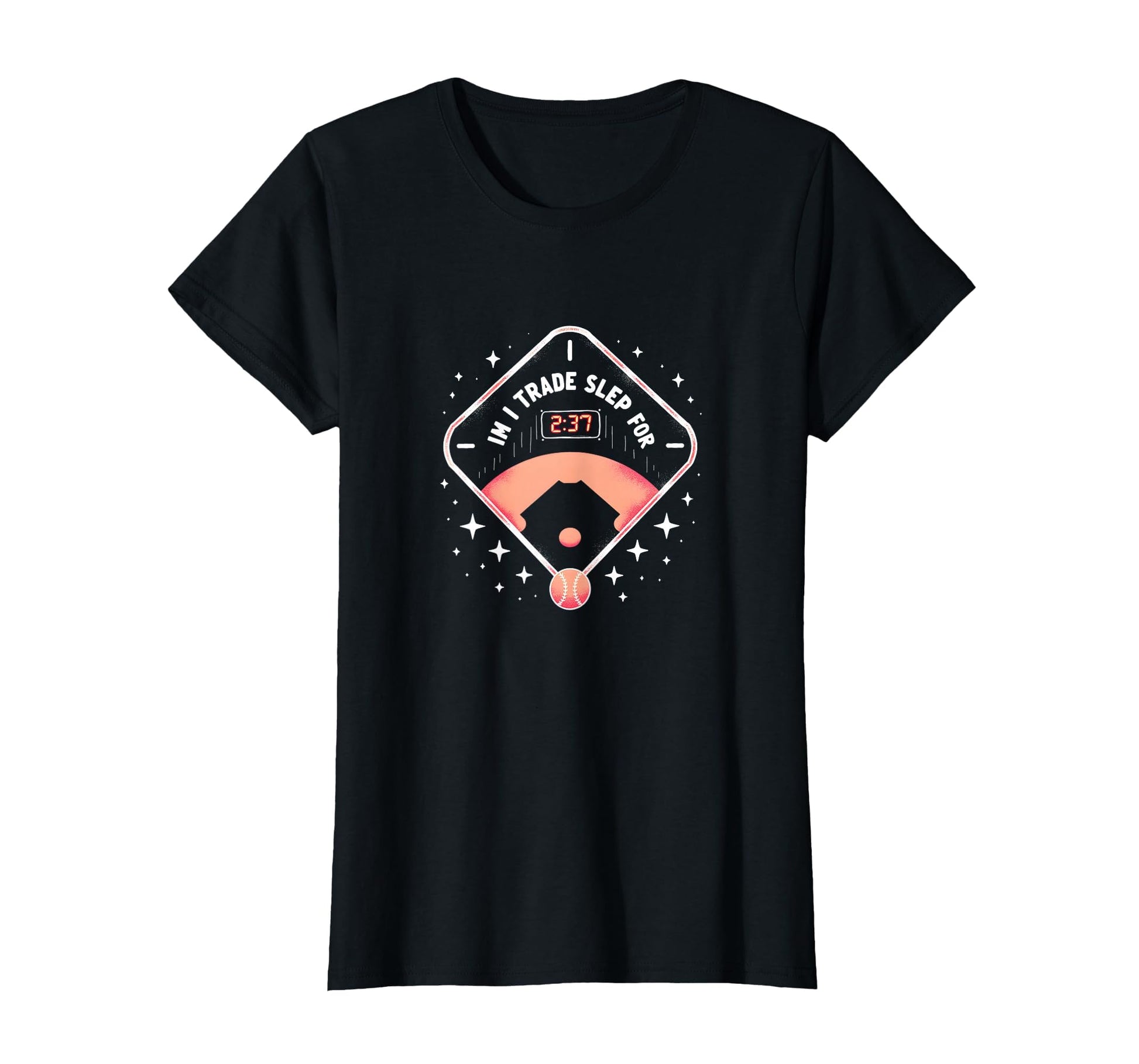 Baseball Mom I Trade Sleep Baseball T-Shirt - Casual Everyday Wear Unisex - T-Shirt, Sweatshirt, Hoodie