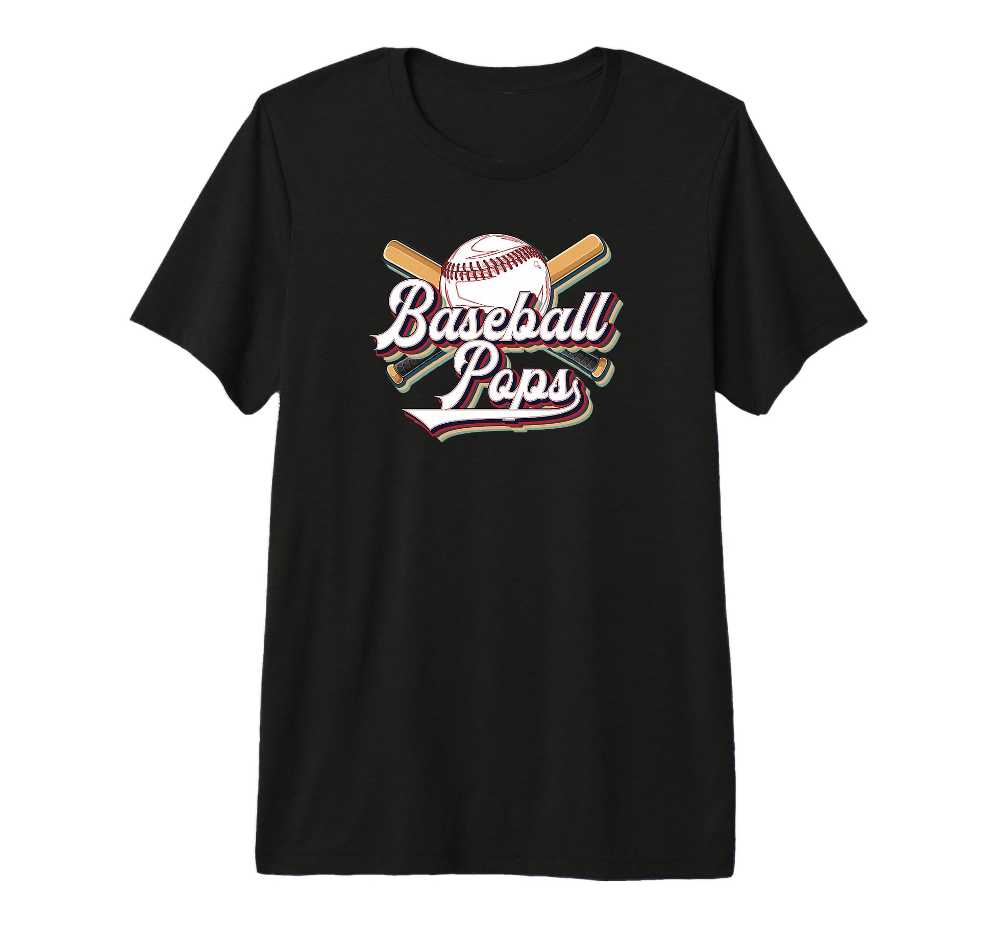 Mens Baseball Pops Grandpa Pops T-Shirt - Aesthetic Graphic Men Women - T-Shirt, Sweatshirt, Hoodie