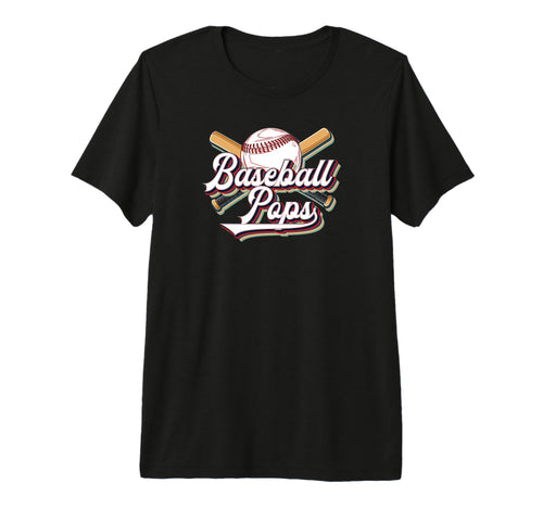 Mens Baseball Pops Grandpa Pops T-Shirt - Aesthetic Graphic Men Women - T-Shirt, Sweatshirt, Hoodie